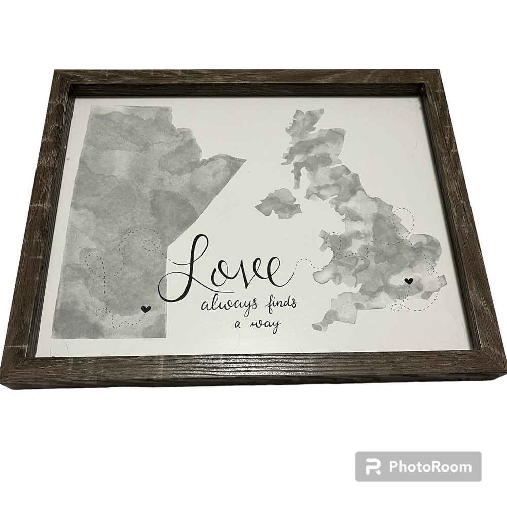 Love Always Finds A Way print with frame
